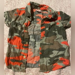Button Up Camo Shirt 12M
